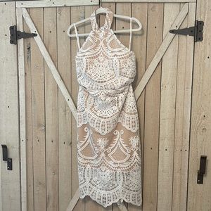 White lace dress